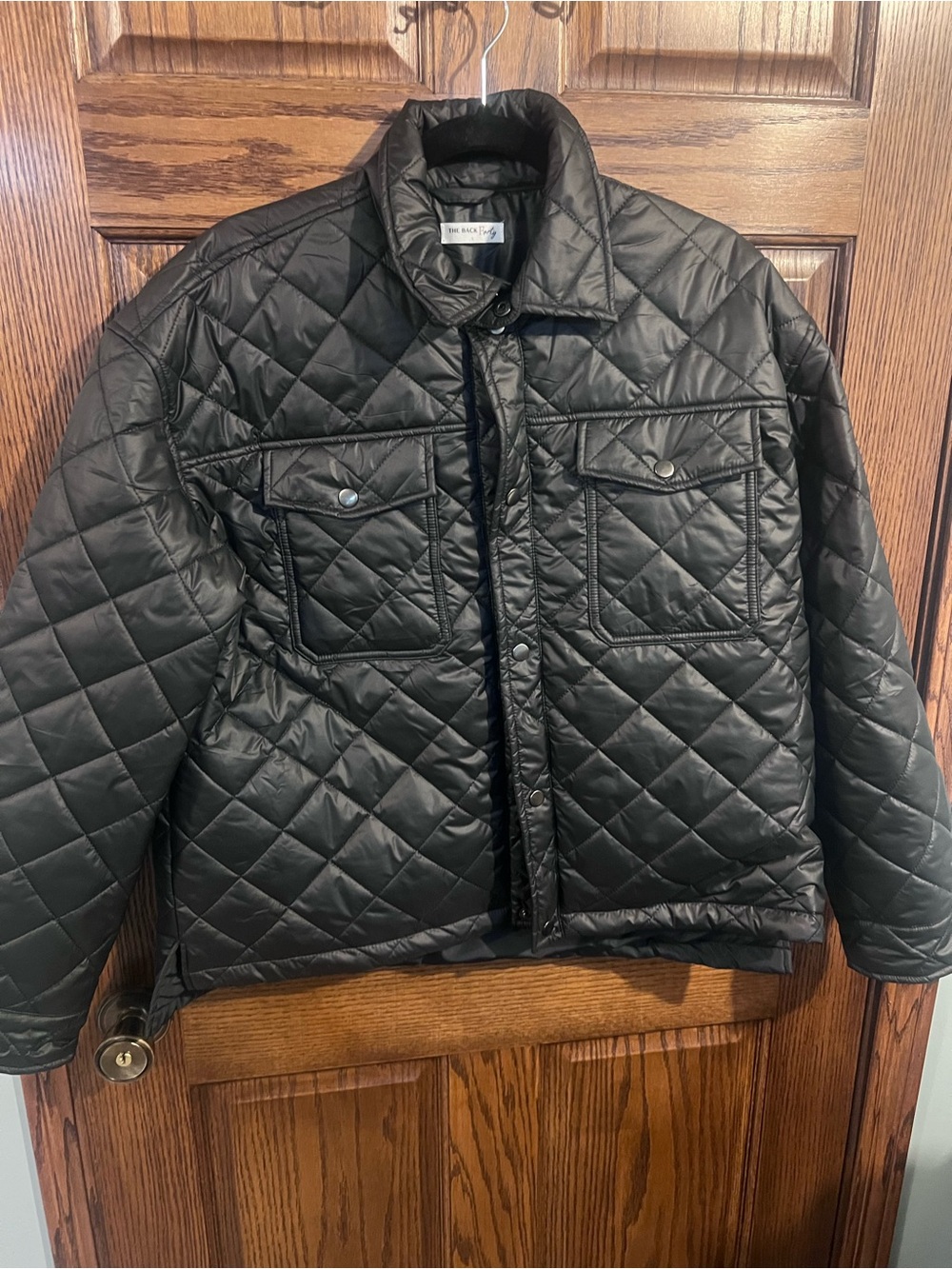 Quilted Black Lightweight Shirt Jacket - Women's - Picture 2 of 5